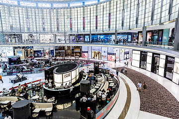 Image showing Interior View of Dubai Mall - world\'s largest shopping mall