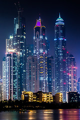 Image showing Dubai Marina cityscape, UAE