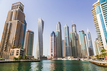 Image showing Dubai Marina cityscape, UAE