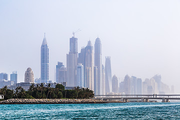 Image showing Dubai Marina cityscape, UAE