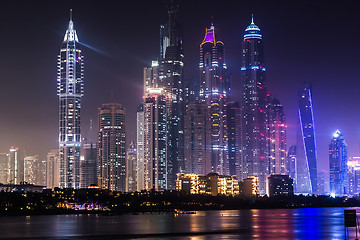 Image showing Dubai Marina cityscape, UAE