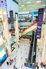 Image showing Interior View of Dubai Mall - world\'s largest shopping mall