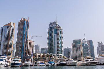 Image showing Dubai Marina cityscape, UAE