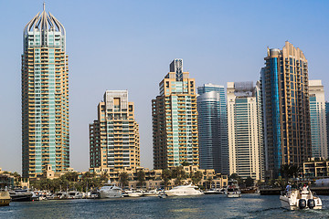 Image showing Dubai Marina cityscape, UAE