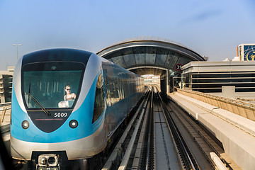 Image showing Dubai metro railway