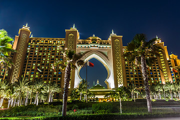 Image showing Atlantis, The Palm Hotel in Dubai, United Arab Emirates