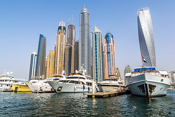 Image showing Dubai Marina cityscape, UAE