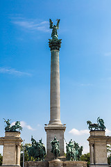 Image showing Heroes square in Budapest,