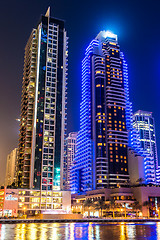 Image showing Dubai Marina cityscape, UAE