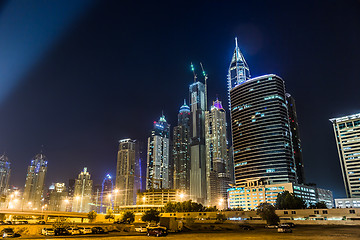 Image showing Dubai Marina cityscape, UAE