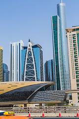 Image showing Dubai metro railway