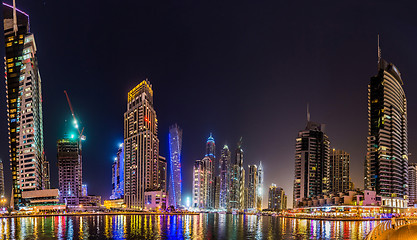 Image showing Dubai Marina cityscape, UAE