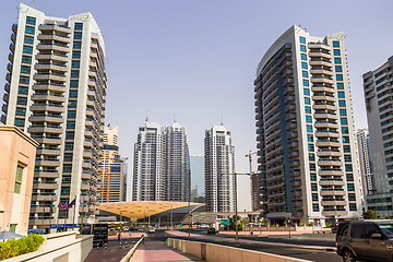 Image showing Dubai Marina cityscape, UAE