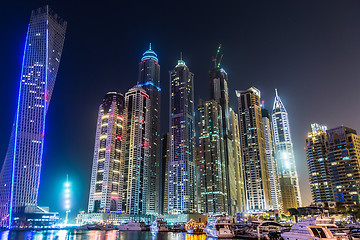 Image showing Dubai Marina cityscape, UAE