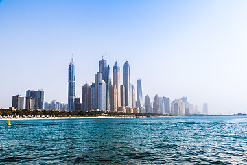 Image showing Dubai Marina cityscape, UAE