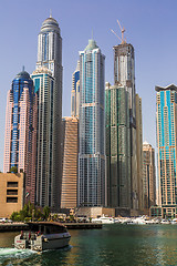 Image showing Dubai Marina cityscape, UAE