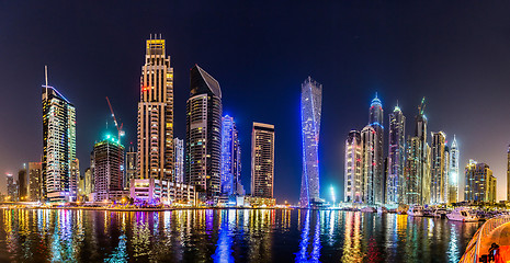 Image showing Dubai Marina cityscape, UAE