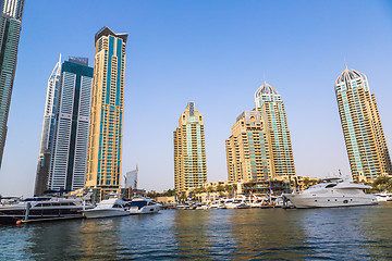 Image showing Dubai Marina cityscape, UAE