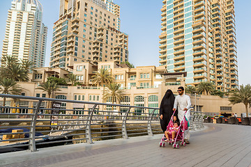 Image showing Dubai Marina cityscape, UAE