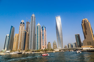 Image showing Dubai Marina cityscape, UAE