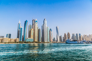 Image showing Dubai Marina cityscape, UAE