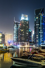 Image showing Dubai Marina cityscape, UAE