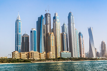 Image showing Dubai Marina cityscape, UAE