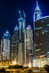 Image showing Dubai Marina cityscape, UAE