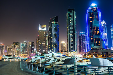 Image showing Dubai Marina cityscape, UAE