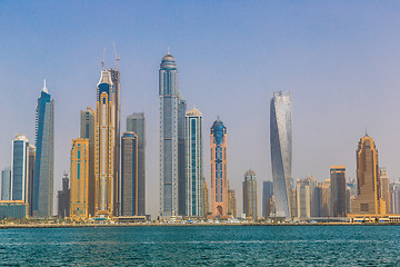 Image showing Dubai Marina cityscape, UAE