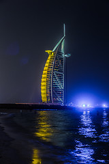 Image showing Burj Al Arab is a luxury 5 stars hotel