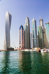 Image showing Dubai Marina cityscape, UAE