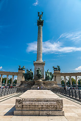 Image showing Heroes square in Budapest,