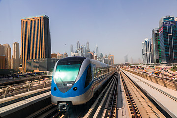 Image showing Dubai Marina Metro Station, United Arab Emirates