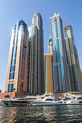 Image showing Dubai Marina cityscape, UAE