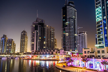 Image showing Dubai Marina cityscape, UAE