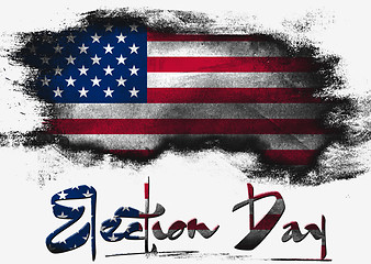 Image showing Flag of United States, USA Election Day