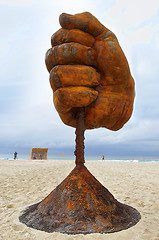 Image showing Sculpture by the Sea - Dust