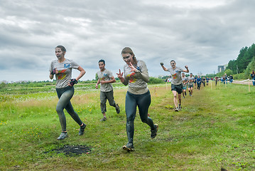 Image showing Cross-country race. Before next obstacle. Tyumen