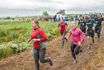 Image showing Cross-country race. Before next obstacle. Tyumen