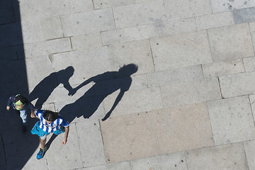 Image showing EUROPE PORTUGAL PORTO PEOPLE SHADOW
