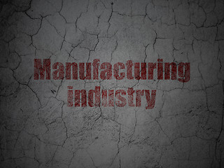 Image showing Manufacuring concept: Manufacturing Industry on grunge wall background