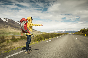 Image showing Backpacker Tourist