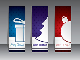 Image showing Christmas shopping label designs with symbols