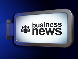 Image showing News concept: Business News and Business People on billboard background