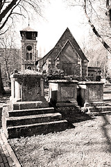 Image showing in cemetery  england europe old construction and    history