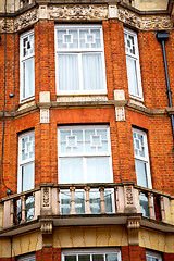 Image showing in europe london   red brick       historical window