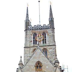 Image showing door southwark  cathedral in london england old  construction an