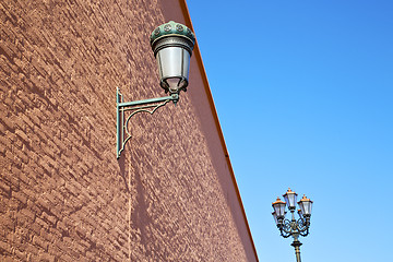 Image showing  street lamp in morocco africa   outdoors and  