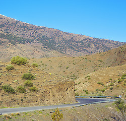 Image showing in ground africa morocco the bush  dry atlas mountain